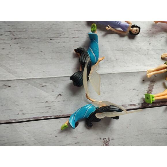 Disney Tinkerbell Fairies Lot of 6 Figures PVC Toy Cake Topper Multicolor - Picture 4 of 11